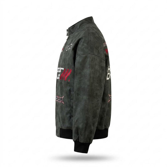 Nobleman Code - Yolun | Bestickt Kastig Wildleder-Jacke Unisex