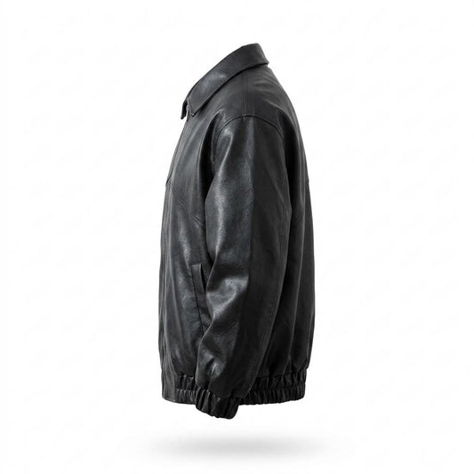 Nobleman Code - Vaner | Locker Geschnittene Matte Lederjacke Unisex