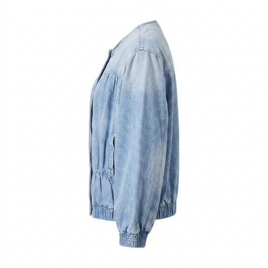 Nobleman Code - Riril | Gerafft Kragenlos Jacke Damen