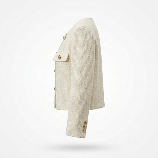 Gentleman Code - Lihul | Strukturiert Kurzgeschnitten Jacke Damen