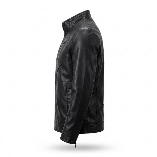 Nobleman Code - Virel | Gesteppt Tailliert Lederjacke Herren