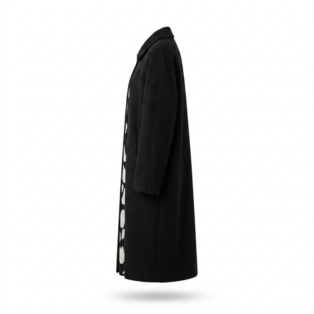 Nobleman Code - Rokev | Lang Geknöpft Mantel Damen