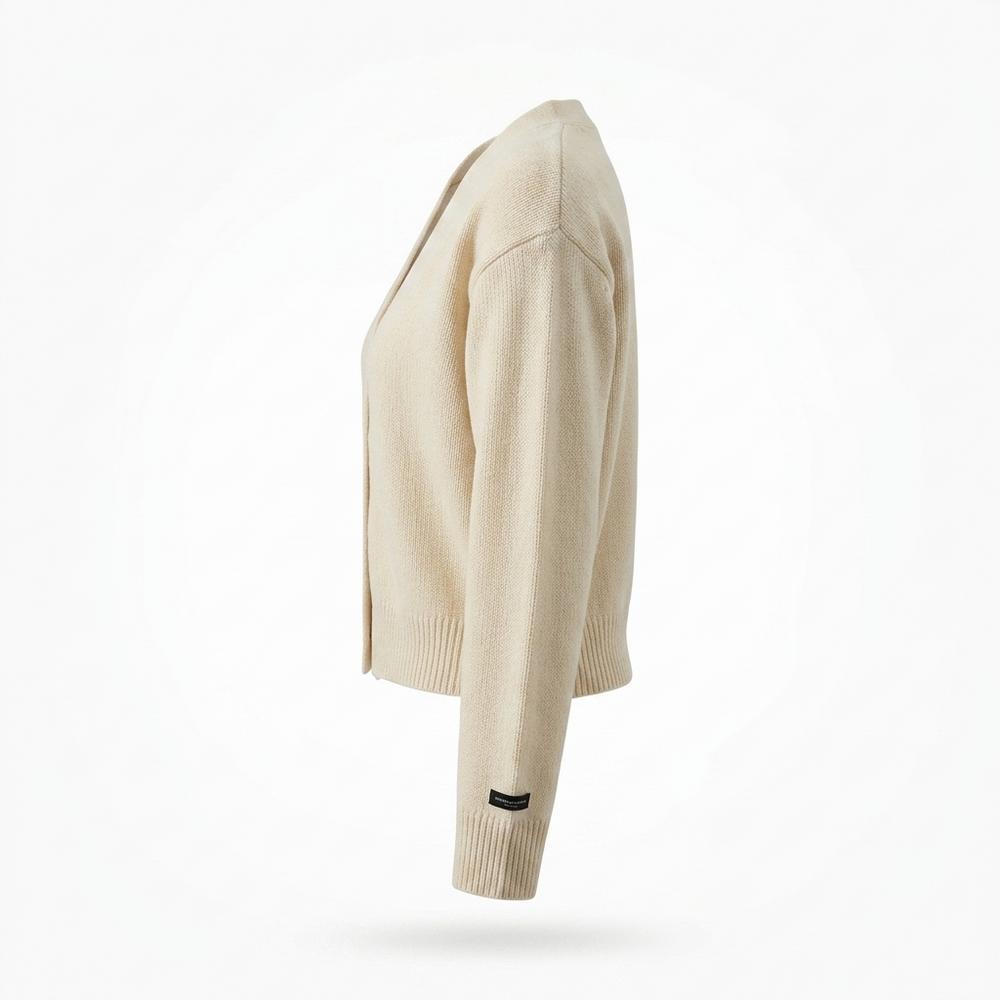 Nobleman Code - Tovet | Feingestrickter Geknöpfter Cardigan Damen