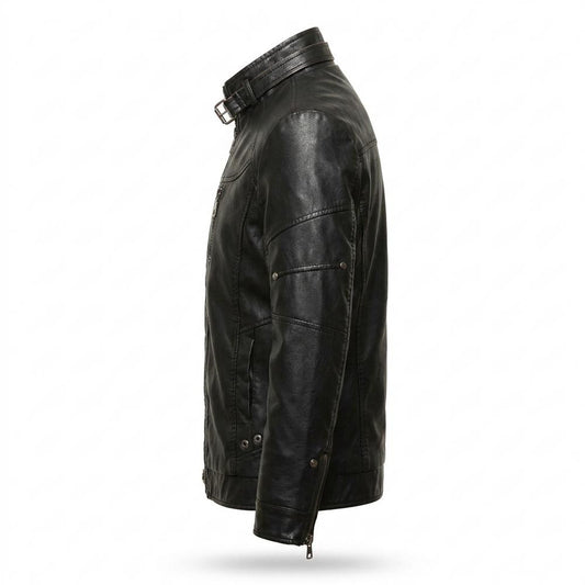 Gentleman Code - Debus | Gefütterte Taillierte Lederjacke Herren
