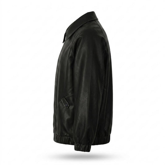 Gentleman Code - Aobir | Glatte Weite Lederjacke Unisex