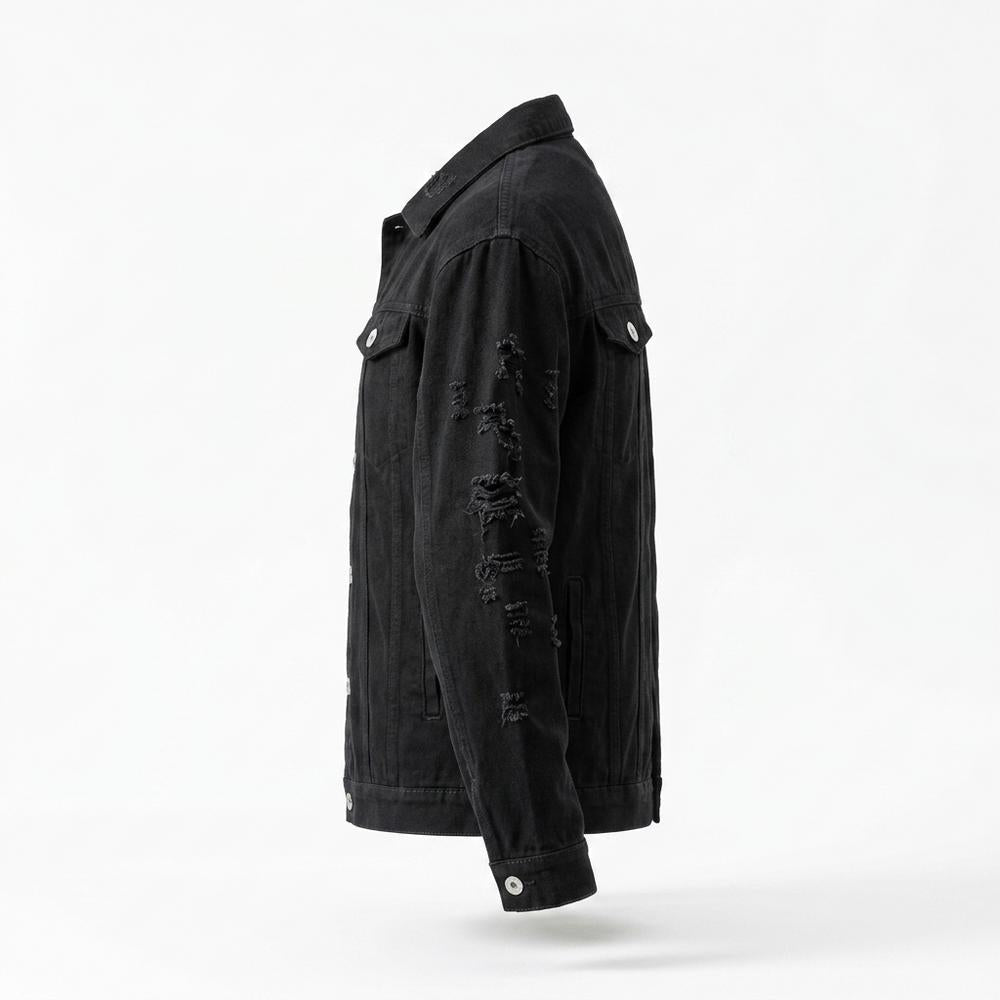 Gentleman Code - Lyven | Zerrissen Geknöpft Jacke Herren