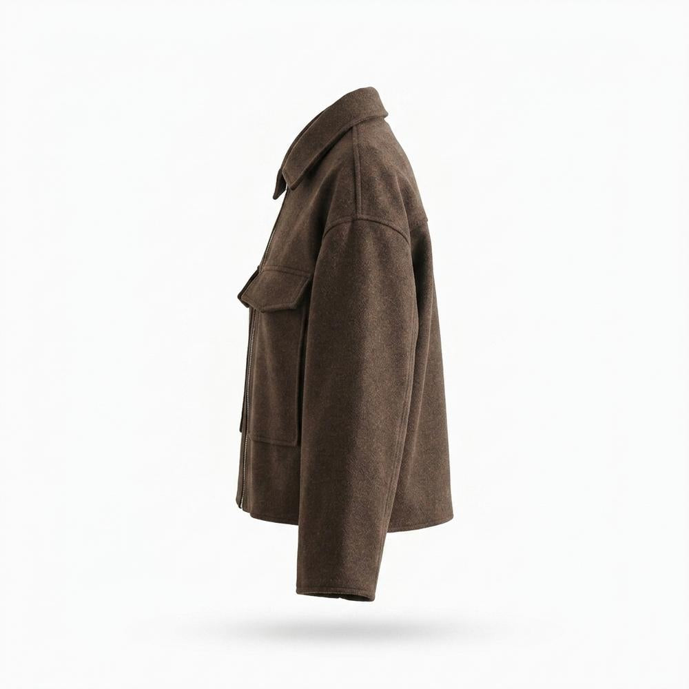 Nobleman Code - Nomiv | Reißverschluss Woll Jacke Damen