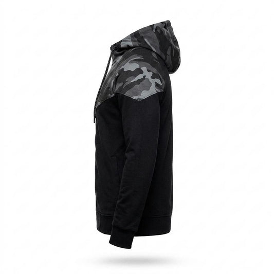 Gentleman Code - Davan | Zweifarbiger Gemusterter Hoodie Herren