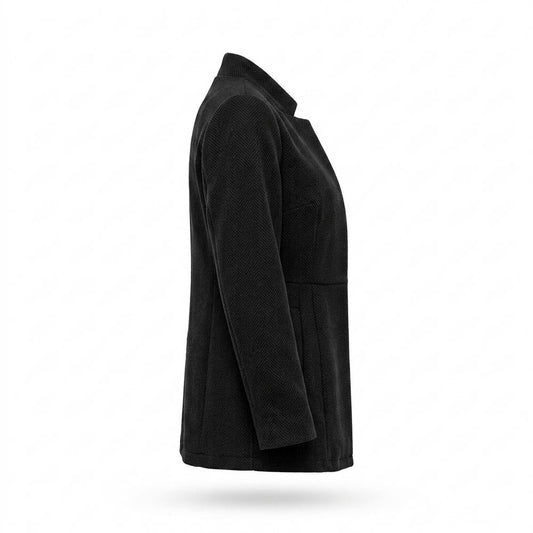 Gentleman Code - Kupem | Kragenlos Strukturiert Jacke Damen