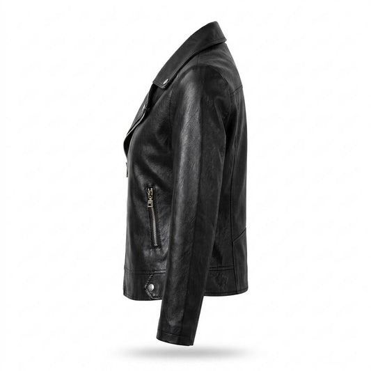 Gentleman Code - Canil | Asymmetrisch Tailliert Lederjacke Damen