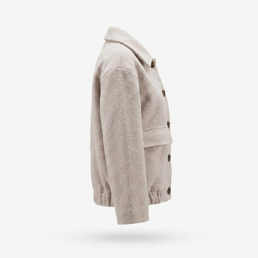 Nobleman Code - Nowen | Kurzgeschnittene Geknöpfte Jacke Damen