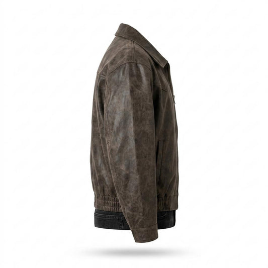 Nobleman Code - Zakis | Velours Reißverschluss Wildleder-Jacke Herren