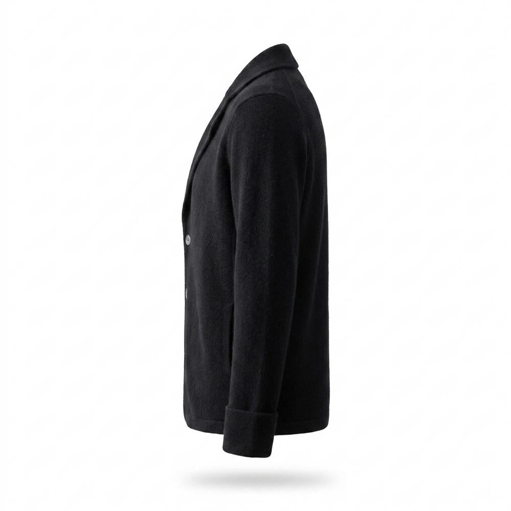Nobleman Code - Yugud | Strukturierte Geknöpfte Strickjacke Herren