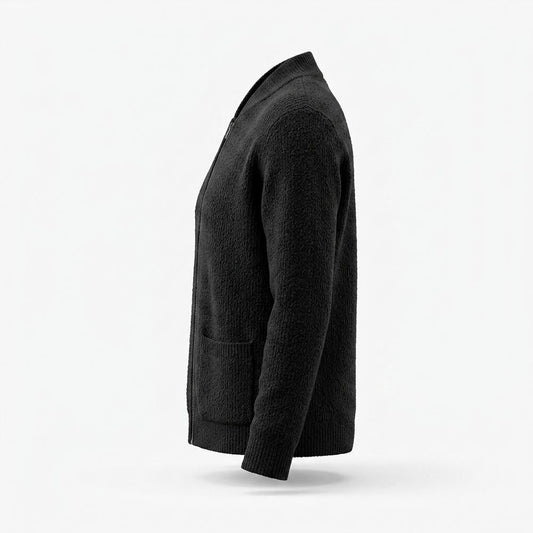 Nobleman Code - Yiled | Grobgestrickt Offen Strickjacke Damen