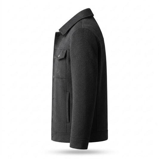 Nobleman Code - Vowos | Wollig Geknöpft Jacke Herren