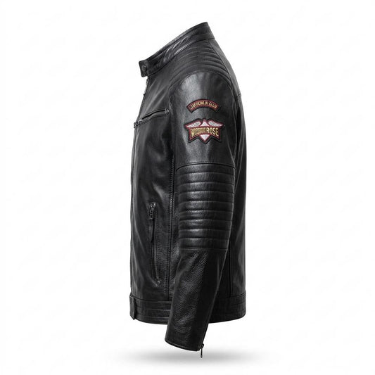 Nobleman Code - Notok | Gesteppte Genarbte Lederjacke Herren