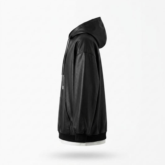 Nobleman Code - Zuzak | Weitgeschnittener Leder Hoodie Unisex