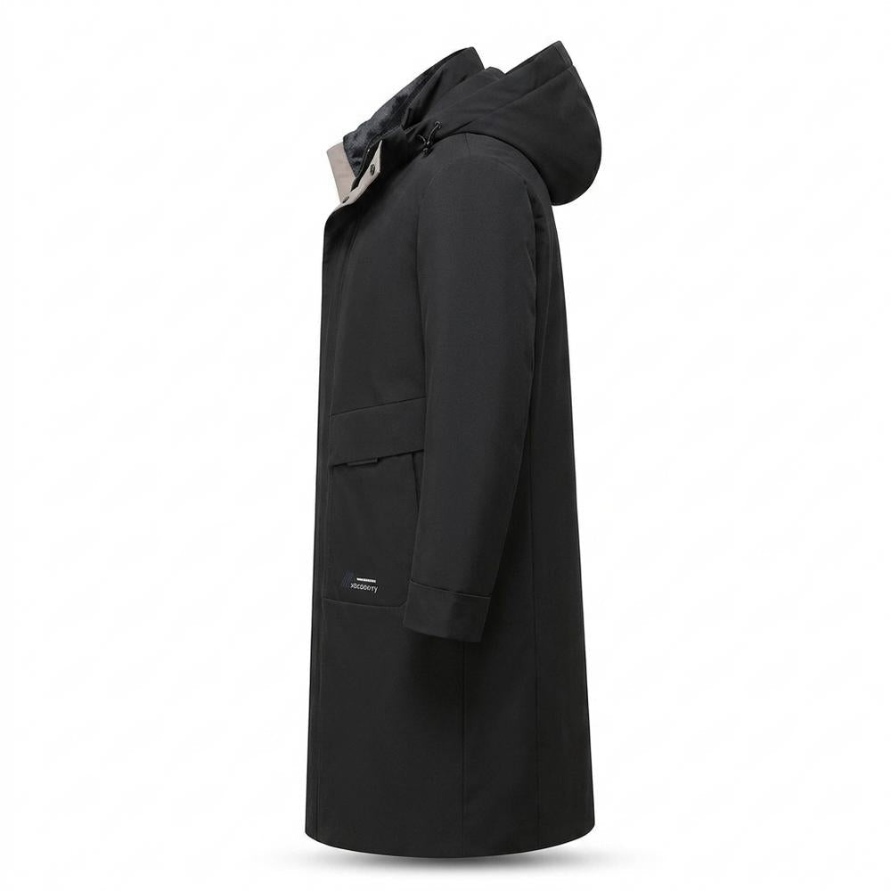 Gentleman Code - Yeted | Wattierter Langgeschnittener Mantel Herren