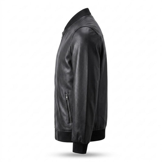 Nobleman Code - Libum | Gefüttert Genarbt Lederjacke Herren