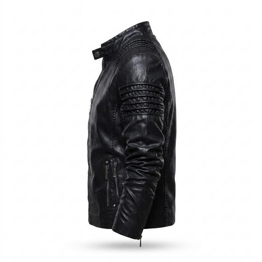 Nobleman Code - Vofok | Gefüttert Gesteppt Lederjacke Herren