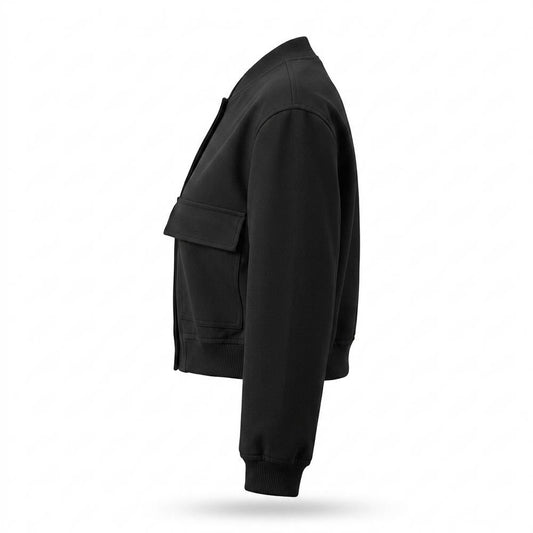 Gentleman Code - Aibol | Kurzgeschnittene Geknöpfte Jacke Damen