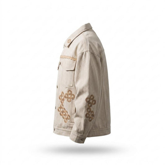 Nobleman Code - Eisat | Bestickt Geknöpft Jacke Unisex