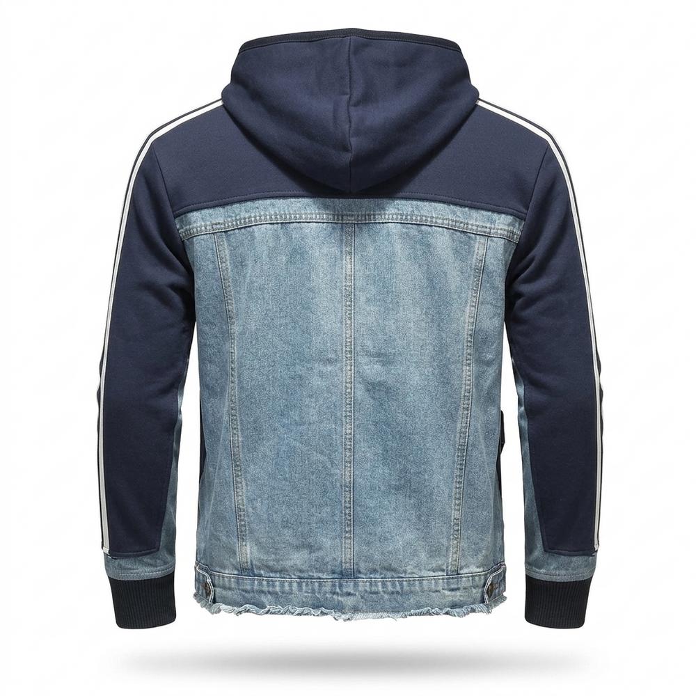 Gentleman Code - Radus | Gestreift Kombiniert Hoodie Herren