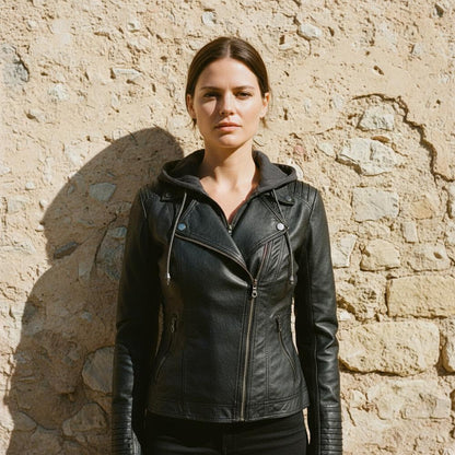 Nobleman Code - Elvani | Stilvolle wetterfeste Lederjacke Damen