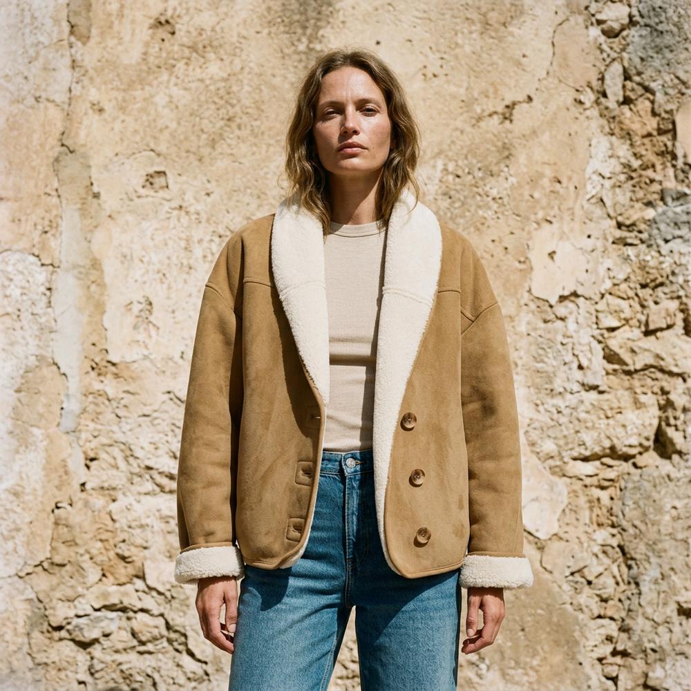 Nobleman Code - Rivin | Gefütterte Veloursartige Jacke Damen