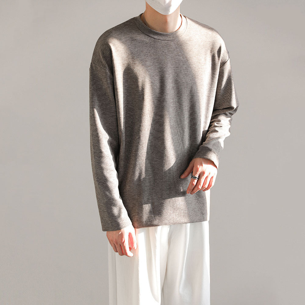 Milev  Langärmeliger melierter Pullover