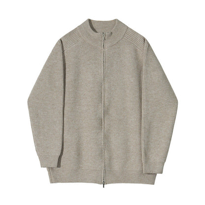 Roram | Gerippter hochschließender Strickpullover