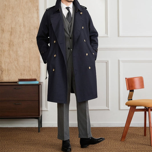 Kelen  Doppelreihiger langer Trenchcoat