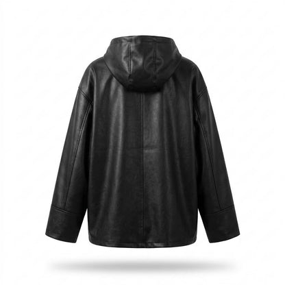 Nobleman Code - Zuzak | Weitgeschnittener Leder Hoodie Unisex