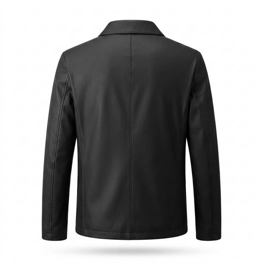Nobleman Code - Rirot | Klassisch Glatt Lederjacke Herren
