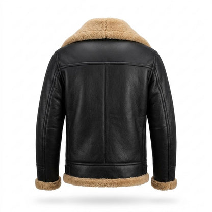 Gentleman Code - Mepov | Gefüttert Robust Lederjacke Herren