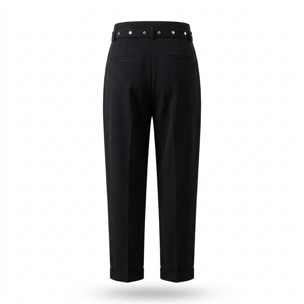 Gentleman Code - Yabur | Gegürtete Plissierte Hose Damen