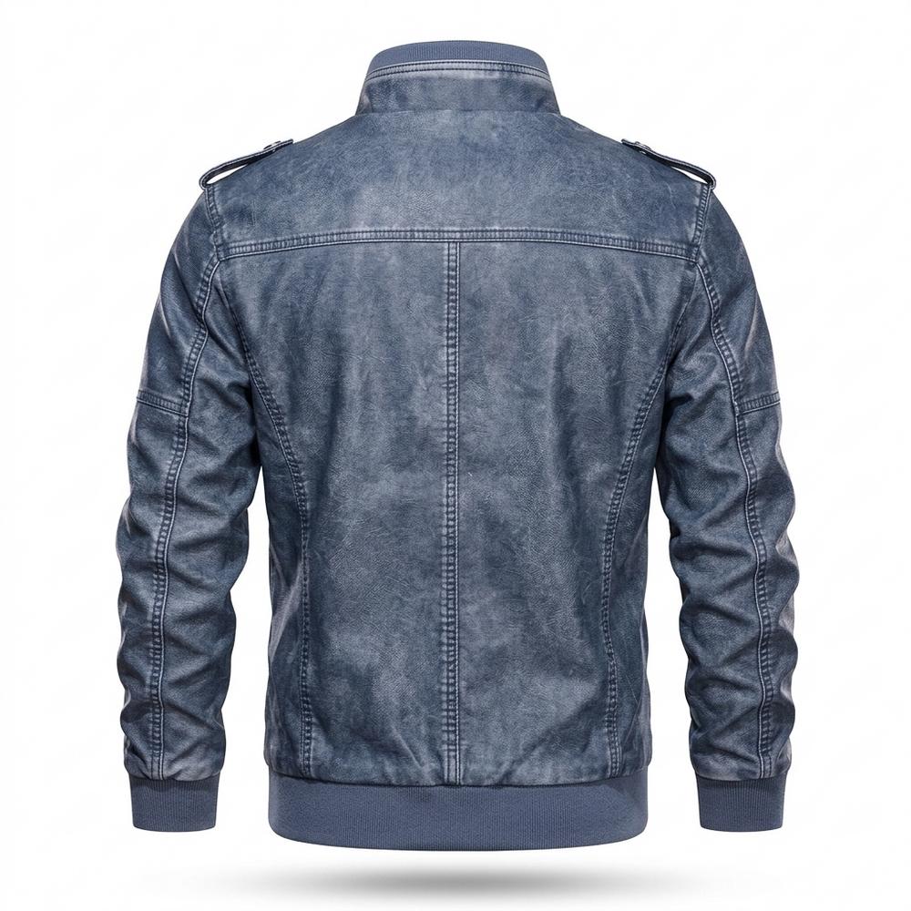 Gentleman Code - Nehas | Gewaschen Gefüttert Lederjacke Herren