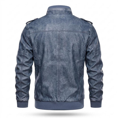 Gentleman Code - Nehas | Gewaschen Gefüttert Lederjacke Herren