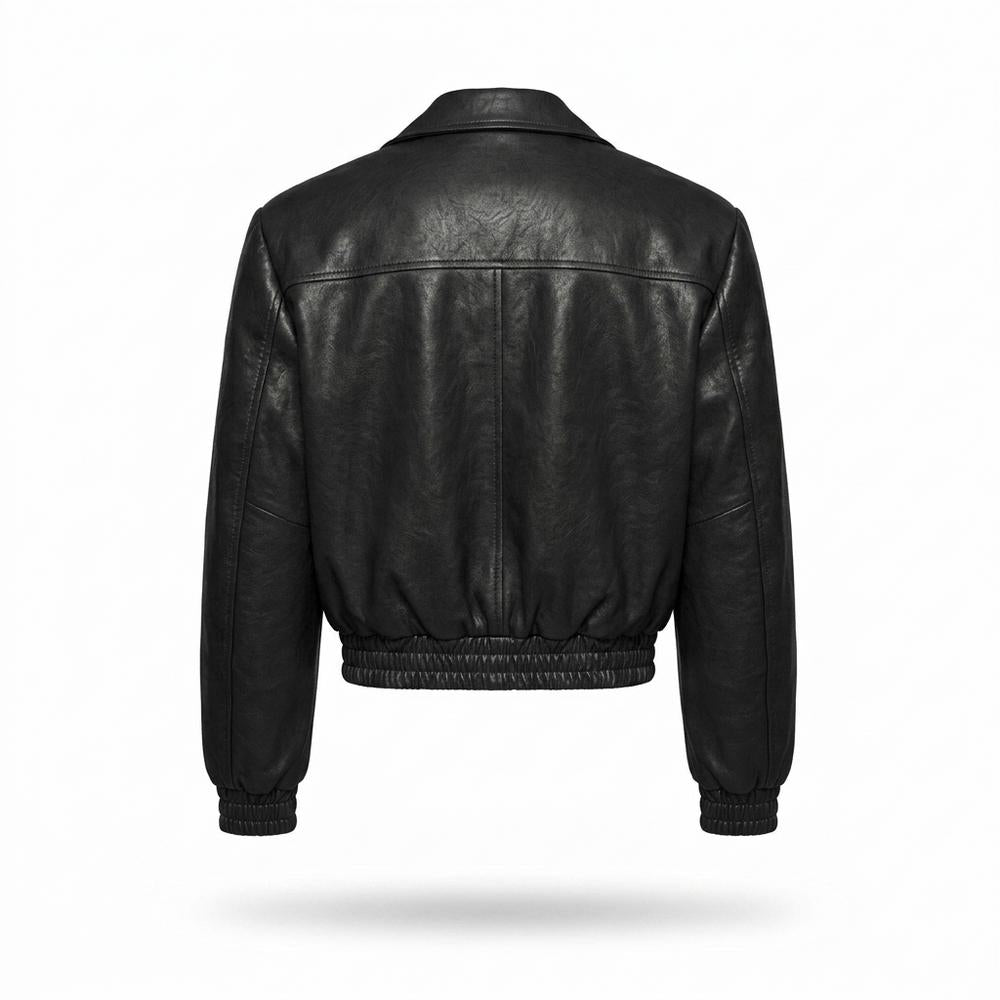 Gentleman Code - Tidit | Aufgesetzt Gesmokt Lederjacke Unisex