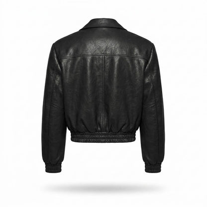 Gentleman Code - Tidit | Aufgesetzt Gesmokt Lederjacke Unisex