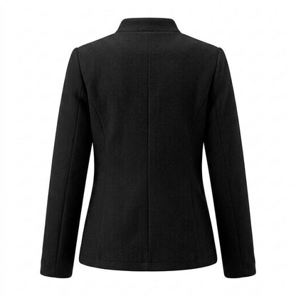 Gentleman Code - Kupem | Kragenlos Strukturiert Jacke Damen