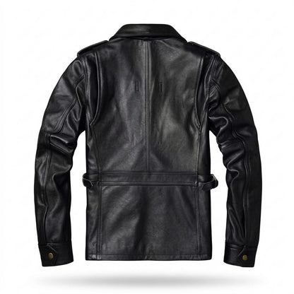 Gentleman Code - Tamel | Durchgehend Tailliert Lederjacke Herren