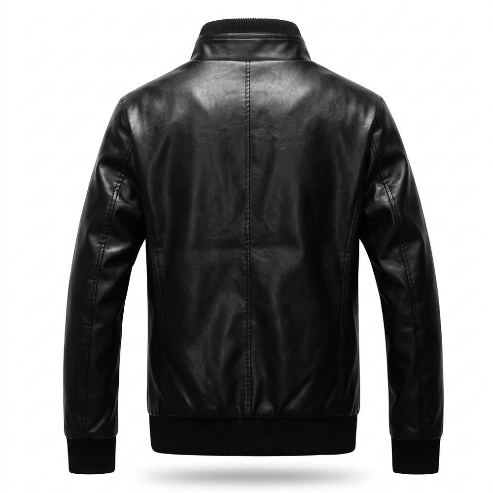 Nobleman Code - Talim | Gefüttert Tailliert Lederjacke Herren