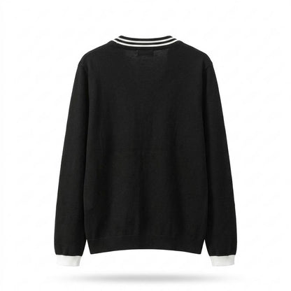 Gentleman Code - Cavan | Bestickter Gestreifter Cardigan Damen