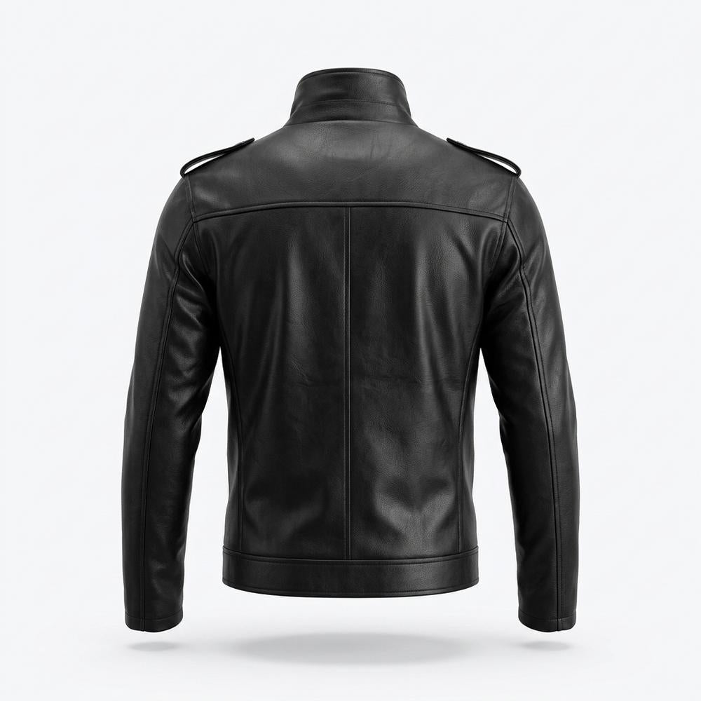 Gentleman Code - Ceked | Asymmetrische Gegürtete Lederjacke Unisex