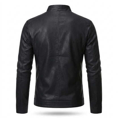 Gentleman Code - Yazad | Gefüttert Tailliert Lederjacke Herren