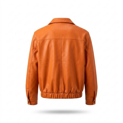 Nobleman Code - Rizan | Gefütterte Glatte Lederjacke Herren