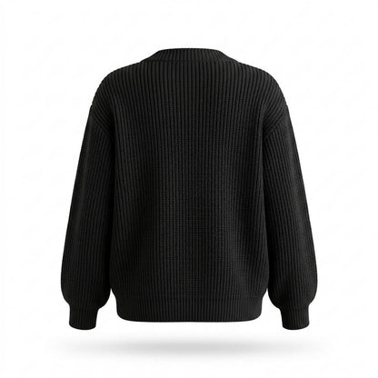 Nobleman Code - Larir | Gerippte Langärmlige Strickjacke Damen