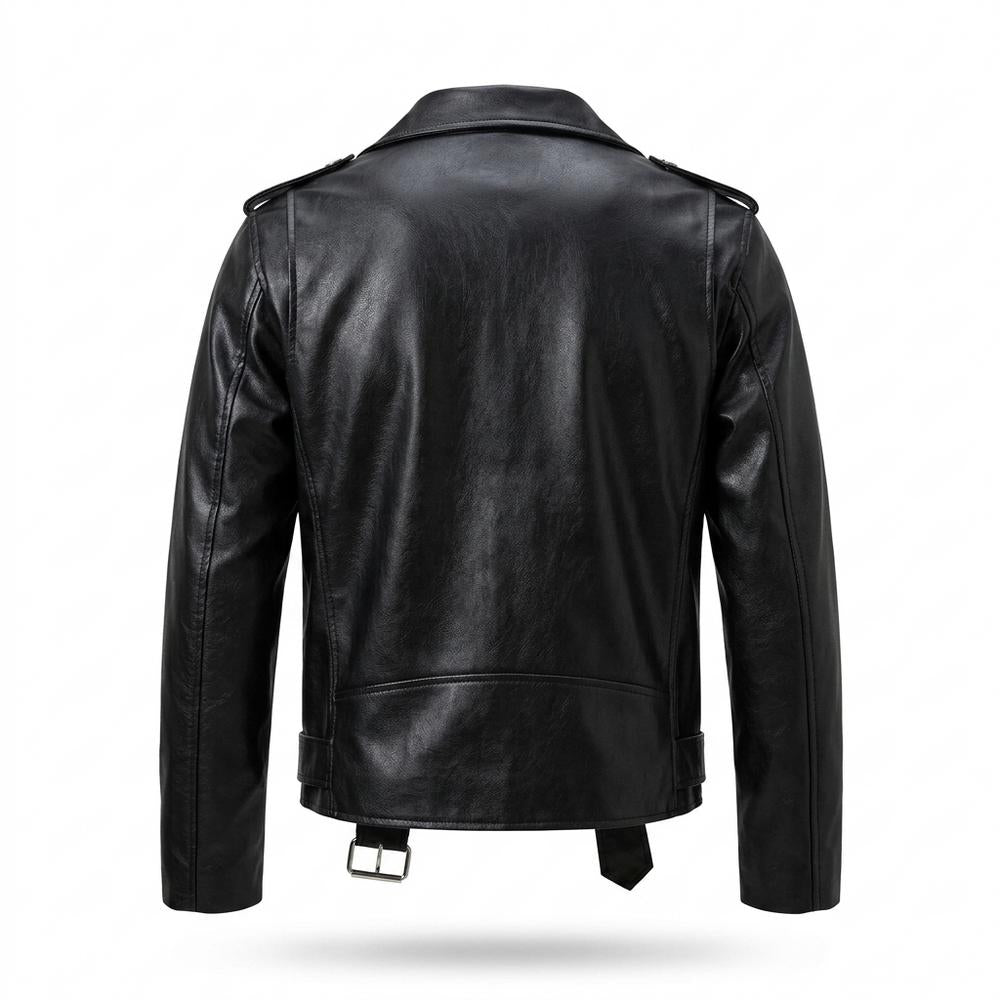 Gentleman Code - Vuren | Asymmetrisch Gegürtelt Lederjacke Unisex
