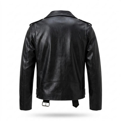 Gentleman Code - Vuren | Asymmetrisch Gegürtelt Lederjacke Unisex